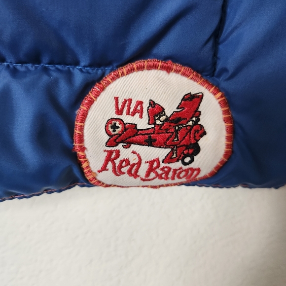 Men's Blue & Orange Reversible Puffer Vest Size L - Picture 7 of 12